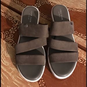 Cole Haan Sandals Comfort Shoes Wedge Heels Women’s 7.5 Neutral Summer Staple